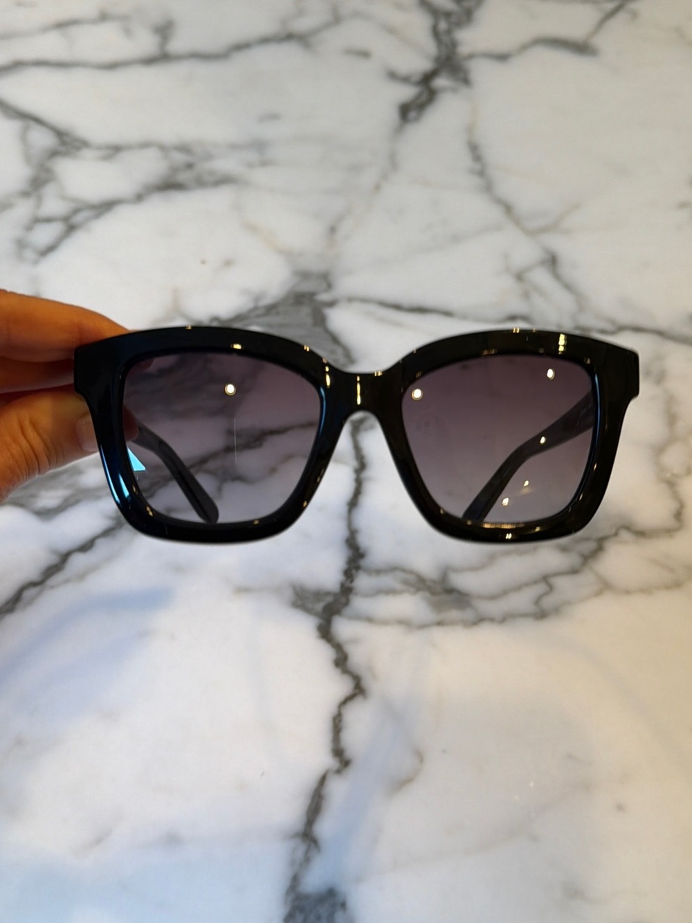 Ferragamo Black Women's Oversized Square Sunglasses